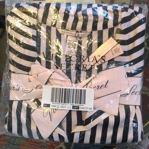 Victoria secret striped satin pjs